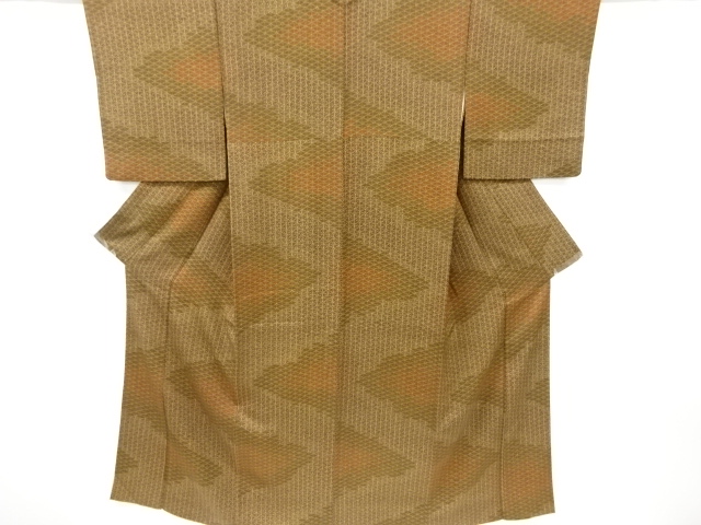 JAPANESE KIMONO / VINTAGE KOMON KIMONO / PINE & SEIGAIHA